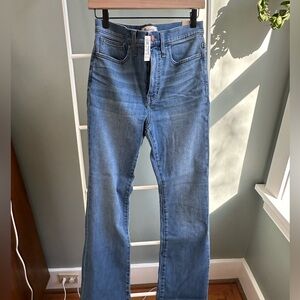 NWT Madewell Roadtripper Skinny Flare hi rise sz28, Whalen wash. Very soft.